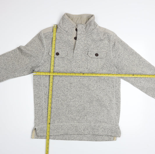 Mens UK Size M FatFace Grey Henley Sweatshirt