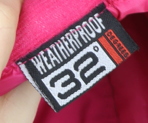 Girls UK Size 10-12 Years Weatherproof 32 Degrees Regular Fit Snow Pants Pink Tr