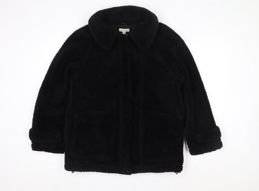 Womens UK Size S Topshop Black Puffer Jacket