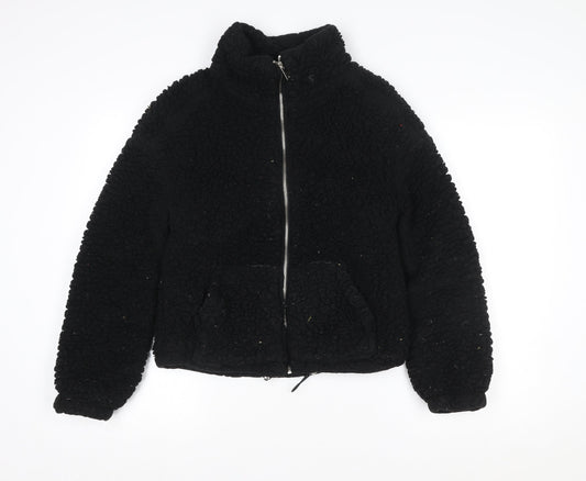 Womens UK Size S New Look Black Basic Jacket