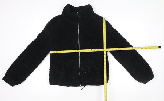 Womens UK Size S New Look Black Basic Jacket