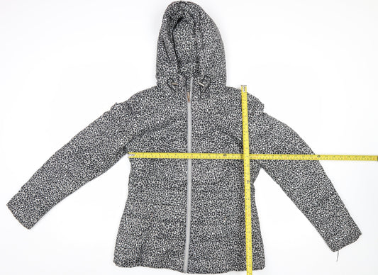 Womens UK Size 8 F&F Grey Puffer Jacket