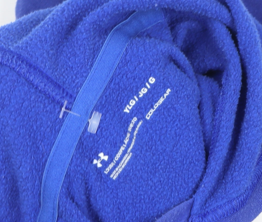 Boys UK Size 13-14 Years Under armour Blue Pullover Hoodie