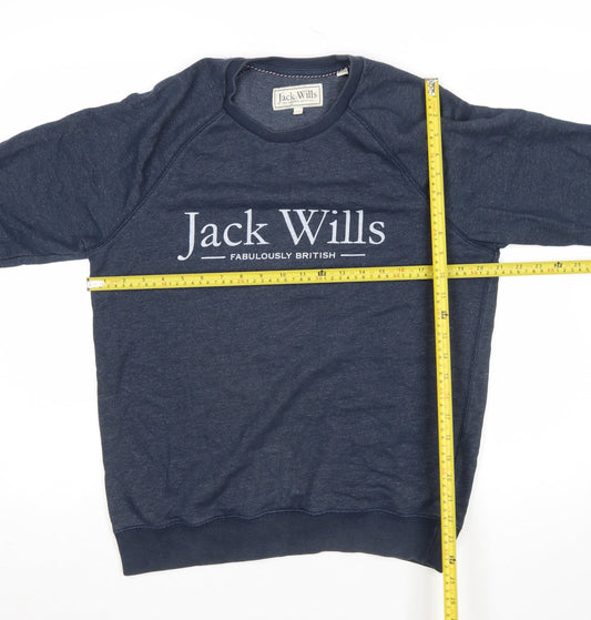 Womens UK Size M Jack Wills Blue Pullover Sweatshirt