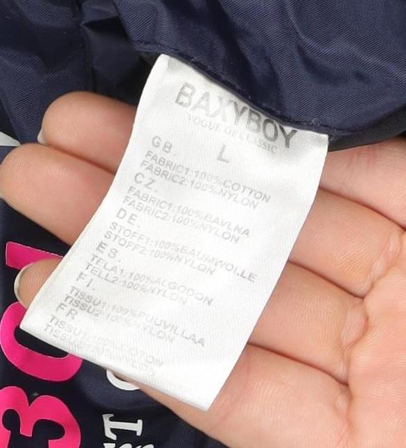 Unisex Adults UK Size L Baxyboy Blue Windbreaker Coat