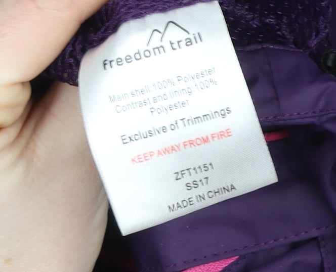 Womens UK Size 12 Freedom Trail Purple Rain Coat
