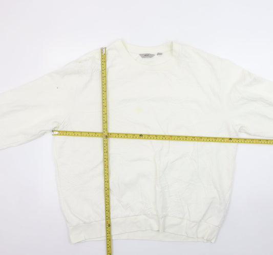 Womens UK Size L NEXT Ivory Pullover Sweatshirt
