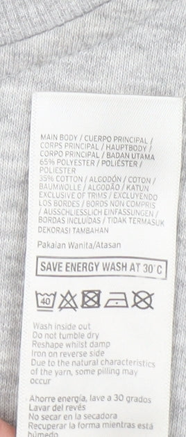 Unisex Adults UK Size M IVY PARK Grey Pullover Sweatshirt