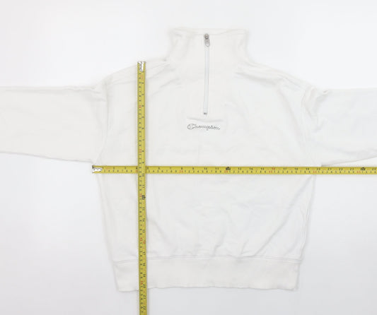 Womens UK Size S Champion White Pullover Sweatshirt