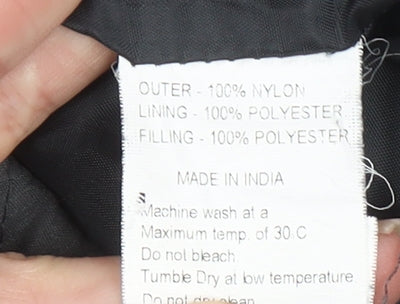 Womens UK Size XS Just Togs Grey Quilted Coat