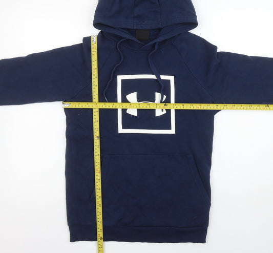Mens UK Size XS Under armour Blue Pullover Hoodie