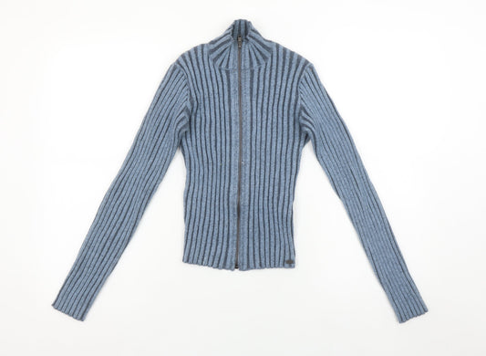 Teens UK Size 14 Pull&Bear Blue Full Zip Jumper