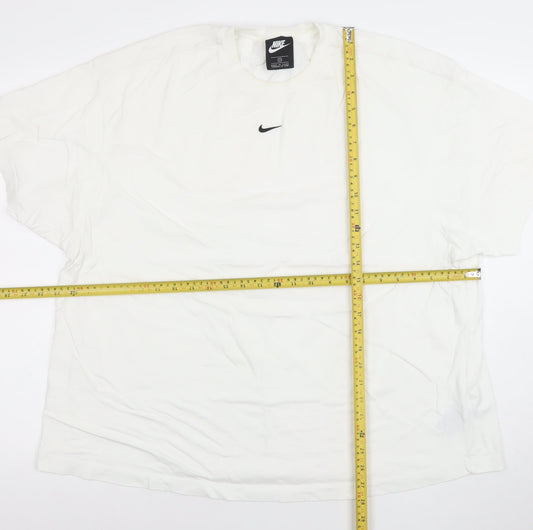 Womens UK Size 2XL Nike White Basic T-Shirt