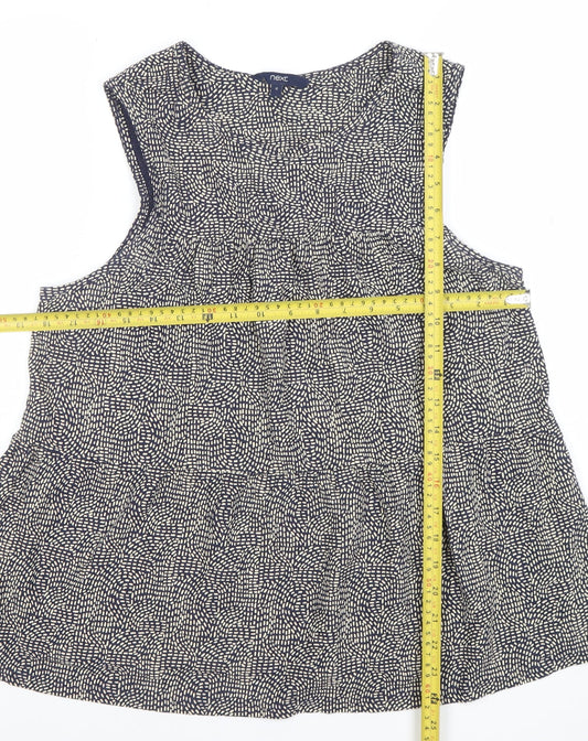 Womens UK Size 12 NEXT Blue Tunic Blouse