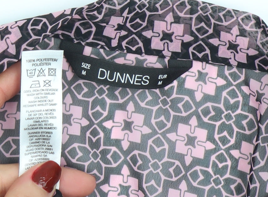 Womens UK Size M Dunnes Pink Tunic Blouse