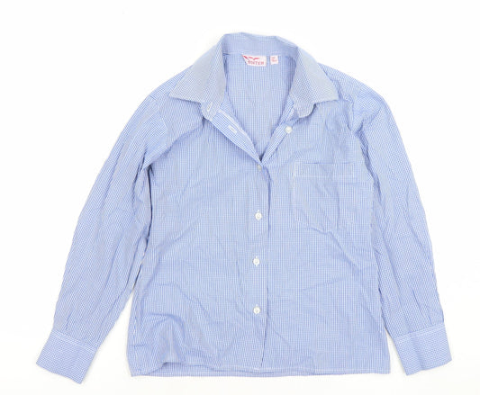 Boys UK Size 30 Inch Hunter Blue Basic Button-Up