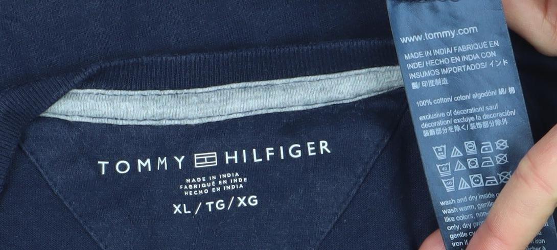 Mens UK Size XL Tommy Hilfiger Blue T-Shirt