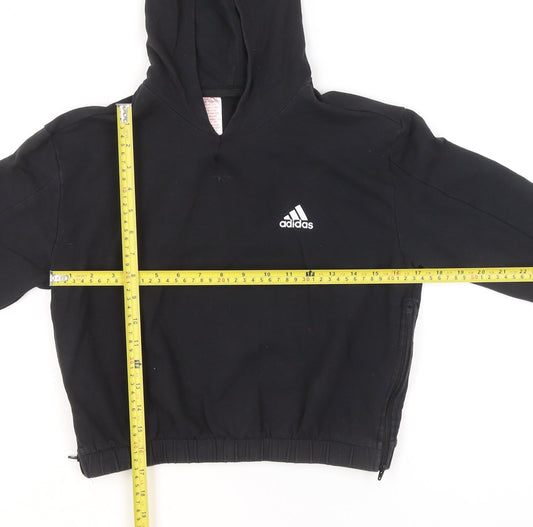 Girls UK Size 11-12 Years adidas Black Pullover Hoodie