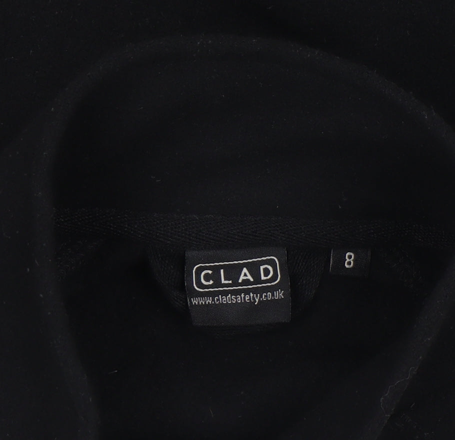 Womens UK Size 8 Clad Black Pullover Sweatshirt