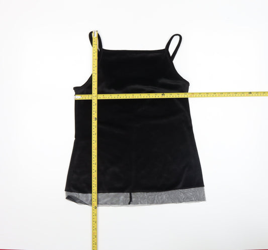 Womens UK Size 6 ASOS Black Camisole Tank