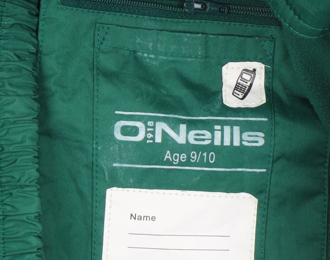 Boys UK Size 9-10 Years O'Neills Green Windbreaker Coat