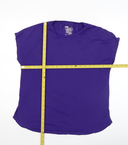 Womens UK Size S Dunnes Stores Purple Gym & Training Yoga Running & Jogging T-Sh
