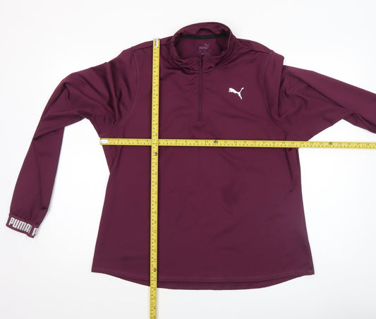 Womens UK Size XL PUMA Purple Pullover Sweatshirt