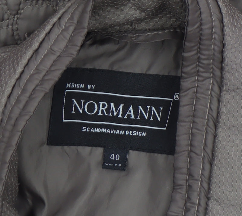 Womens UK Size 14 Normann Brown Quilted Coat