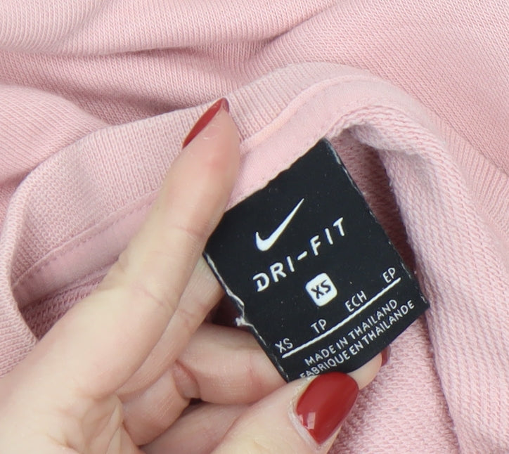 Womens UK Size XS Nike Pink Pullover Sweatshirt