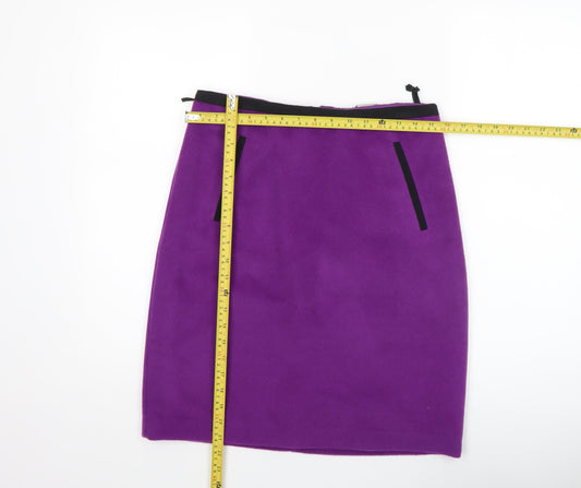 Womens UK Size 10 Marks and Spencer Straight & Pencil Twill Skirt