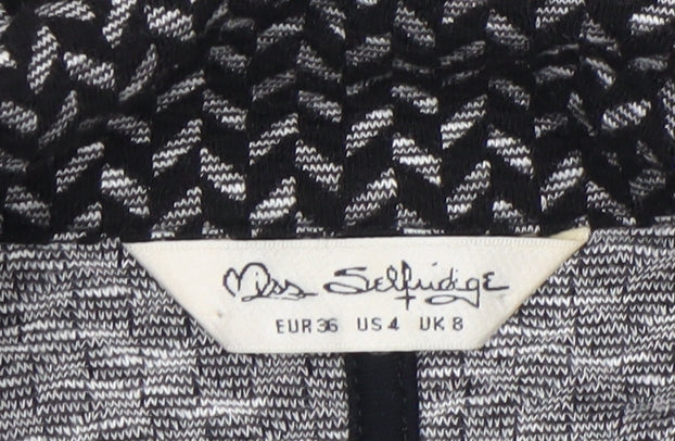 Womens UK Size 8 Miss Selfridge Black Basic Jacket