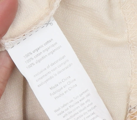 Additional view of Rabbit Bear Beige Corduroy Shirt Dress 12 Months unisex baby long sleeve