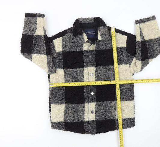 Boys UK Size 7 Years NEXT Black Shirt Jacket