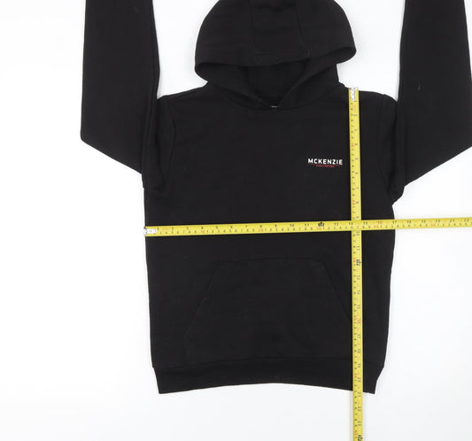 Boys UK Size 10-12 Years McKenzie Black Pullover Hoodie