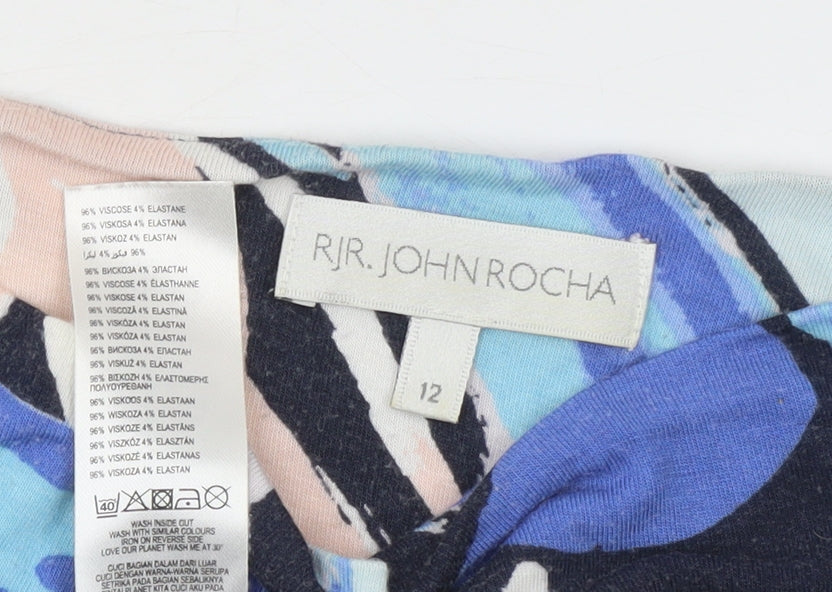 Womens UK Size 12 RJR. John Rocha Multicoloured Tunic T-Shirt