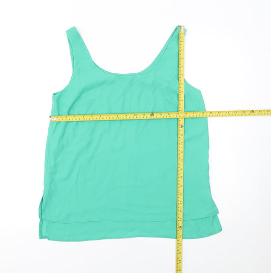 Womens UK Size 10 Jasper Conran Green Camisole Tank
