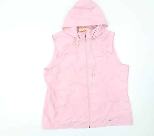 Womens UK Size XL PACO Pink Gym & Training Walking Running & Jogging Jacket