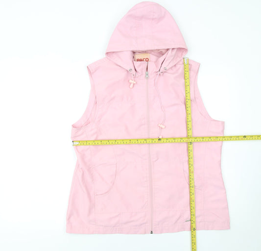 Womens UK Size XL PACO Pink Gym & Training Walking Running & Jogging Jacket