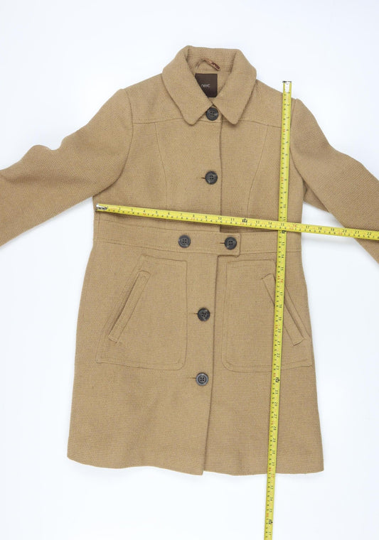 Womens UK Size 8 NEXT Beige Overcoat