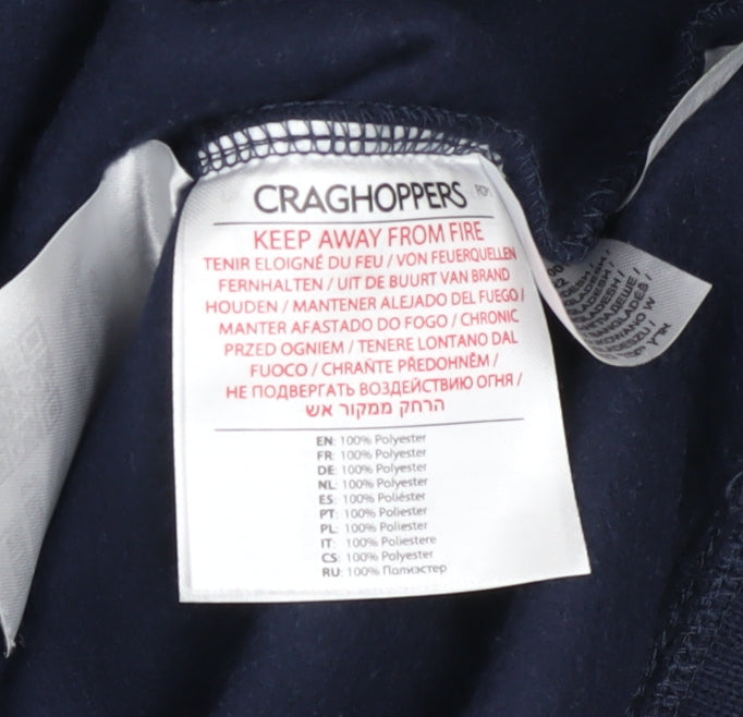 Additional view of Craghoppers girls’ blue fleece half zip sweatshirt age 11-12 years
