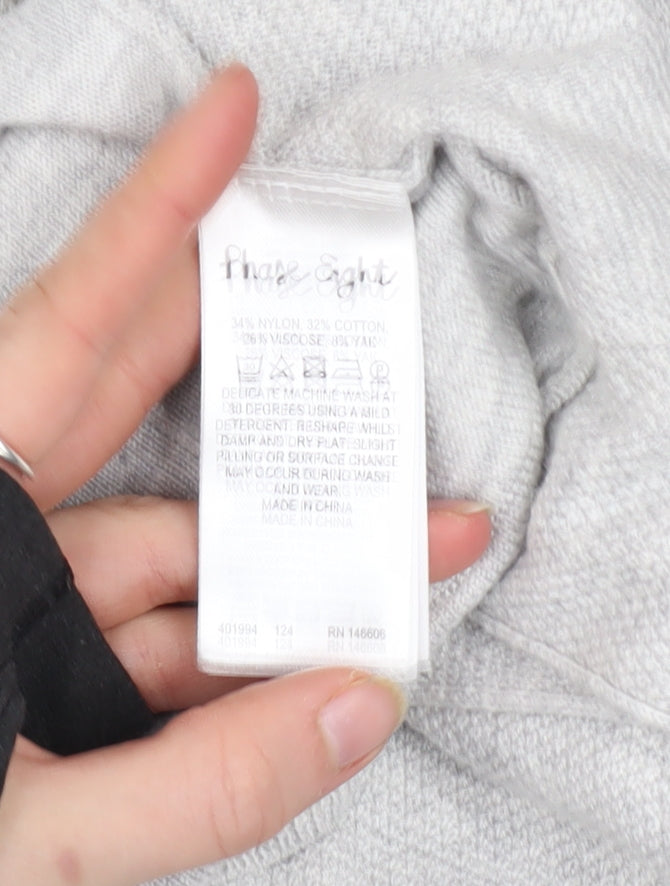 Womens UK Size 12 Phase Eight Grey Cardigan Jumper