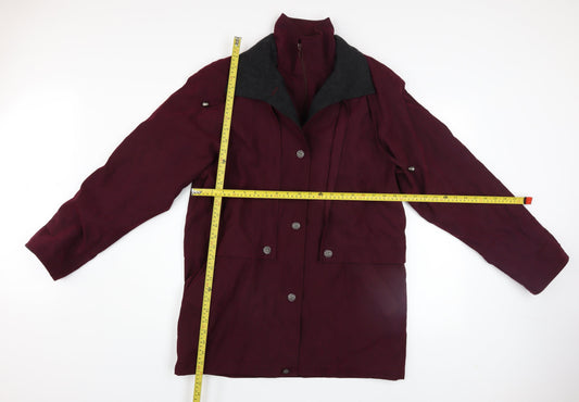 Womens UK Size 10 Savannah Red Overcoat