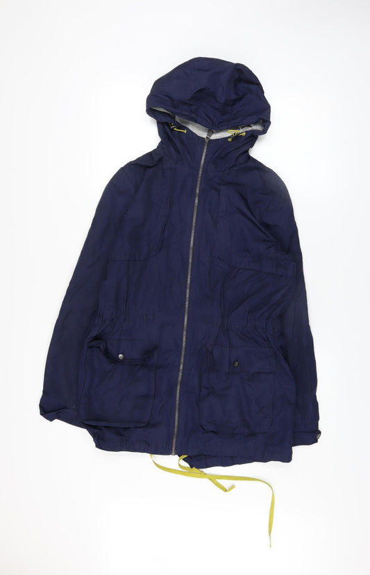 Womens UK Size 12 NEXT Blue Parka Coat