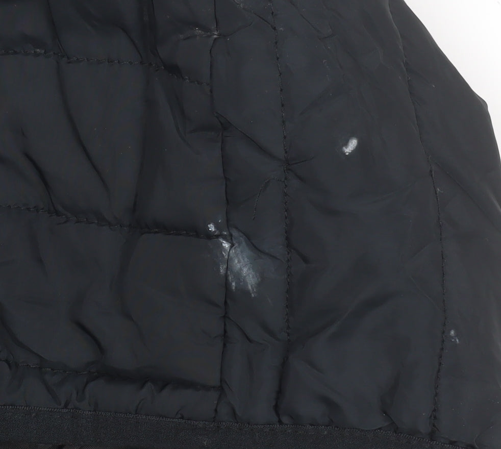 Boys UK Size 8 Years JACK & JONES Black Puffer Jacket