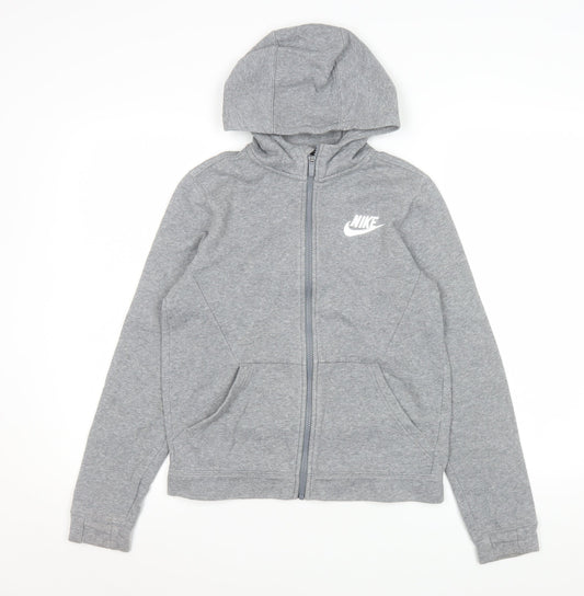 Teens UK Size L Nike Grey Basic Jacket