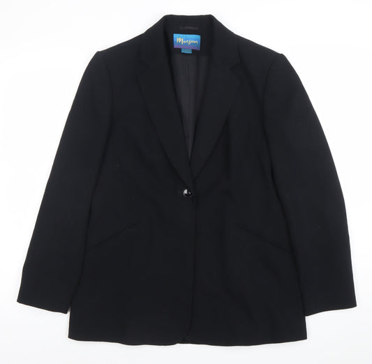 Womens UK Size 12 Monsoon Regular Black Blazer