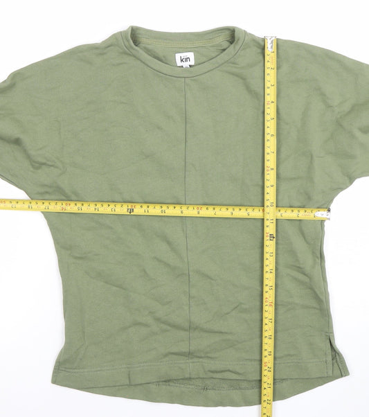 Womens UK Size XS Kin Green Pullover Sweatshirt