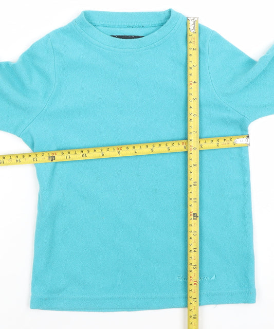 Peter Storm Girls Blue Fleece Pullover Sweatshirt 3-4 Years