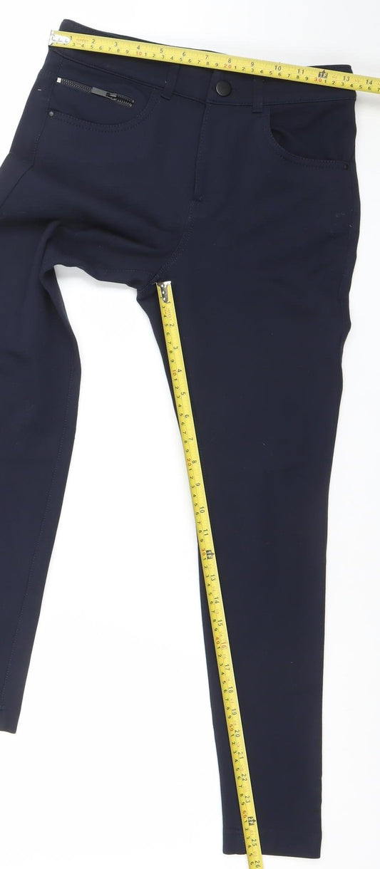 Womens UK Size 8 Dunnes Stores Slim Fit Jegging Blue Trousers