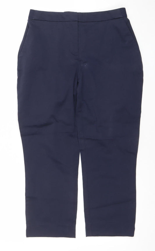 Womens UK Size 8 Dunnes Stores Slim Fit Chino Blue Trousers